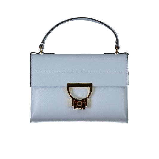 Coccinelle Light Blue Leather Handbag