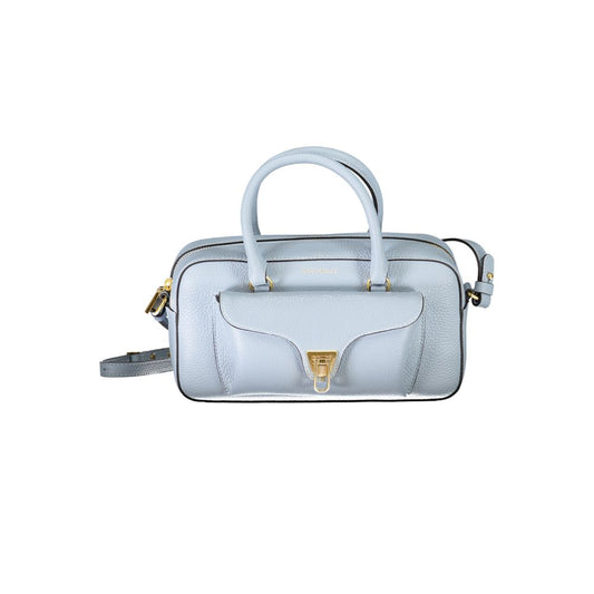 Coccinelle Light Blue Leather Handbag