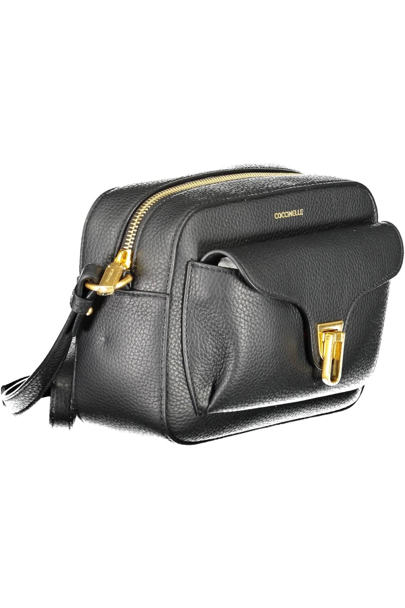 Coccinelle Elegant Black Leather Shoulder Bag