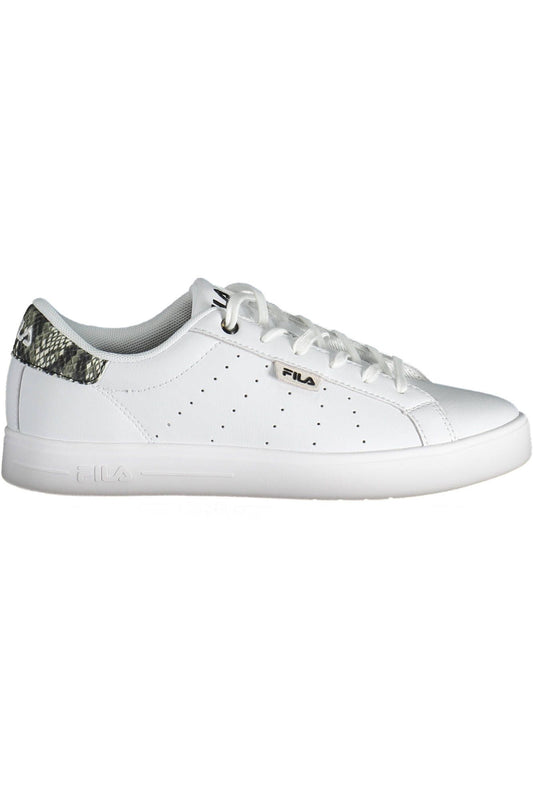 Fila Chic White Sports Sneakers with Contrasting Details