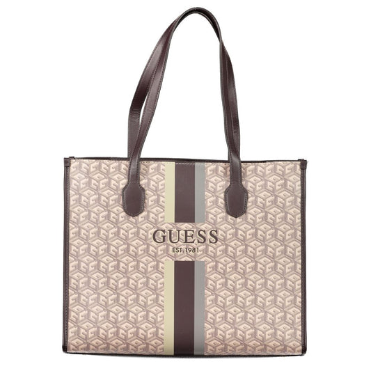 Guess Jeans Beige Polyethylene Handbag