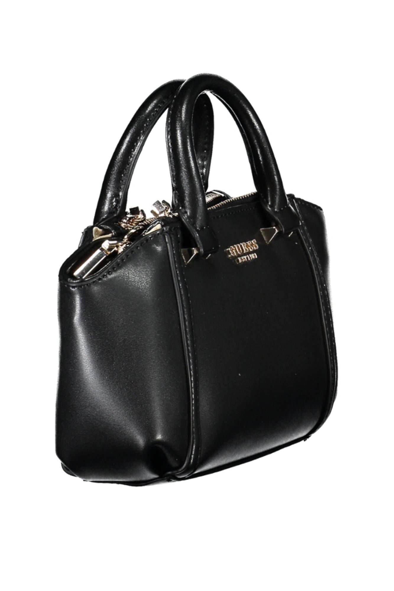 Guess Jeans Chic Black Contrasting Detail Tote Bag