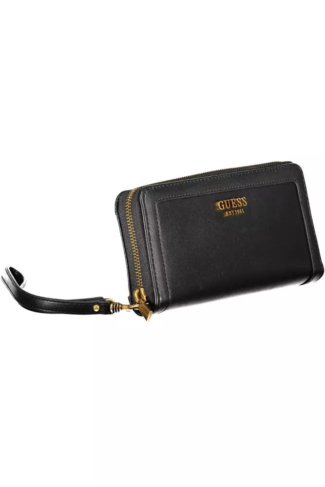 Guess Jeans Elegant Multi-Compartment Black Wallet