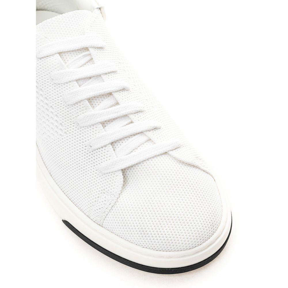 Casadei Elegant White Leather Sneakers