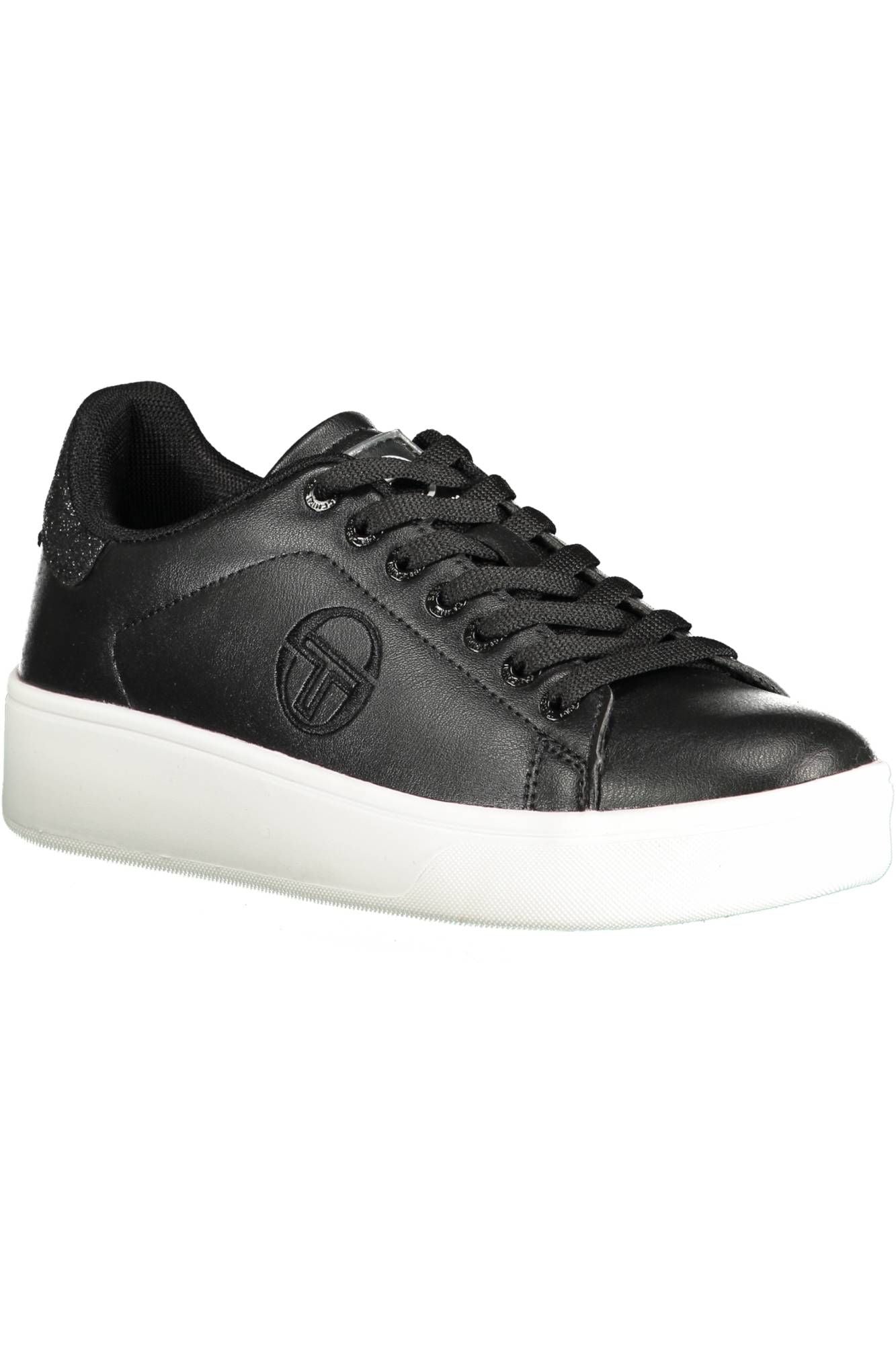 Sergio Tacchini Chic Black Embroidered Sports Sneakers