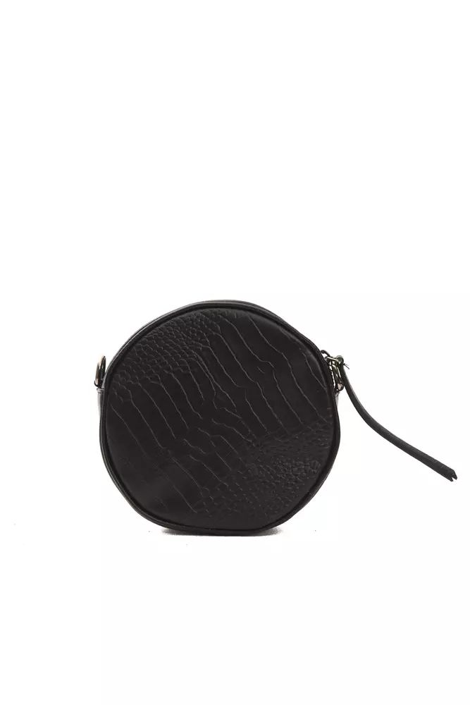 Pompei Donatella Elegant Leather Oval Crossbody Perfection