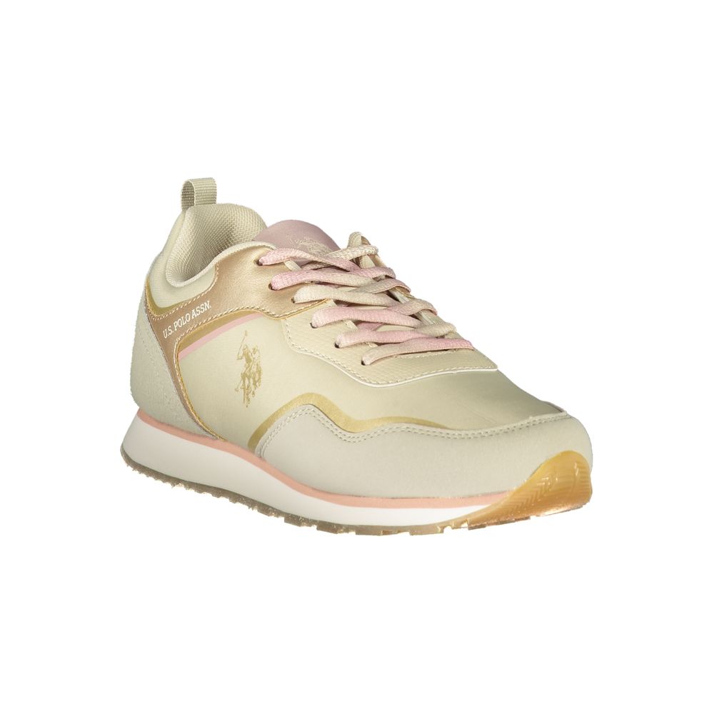 U.S. POLO ASSN. Beige Polyester Sneaker